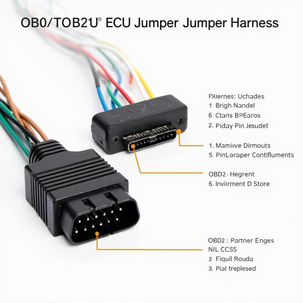 OBD0 to OBD2 ECU Jumper Harness