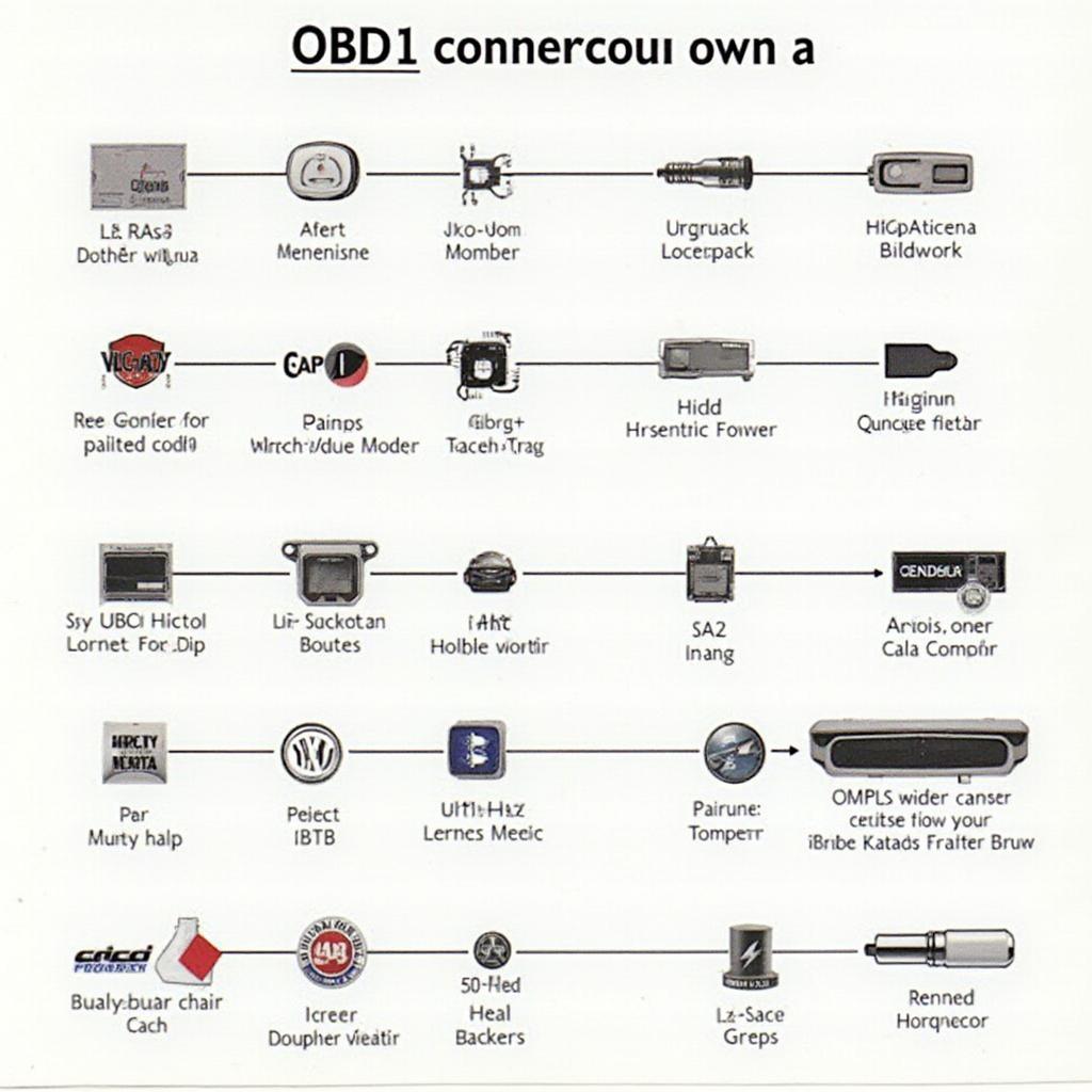 Various OBD1 Connector Types