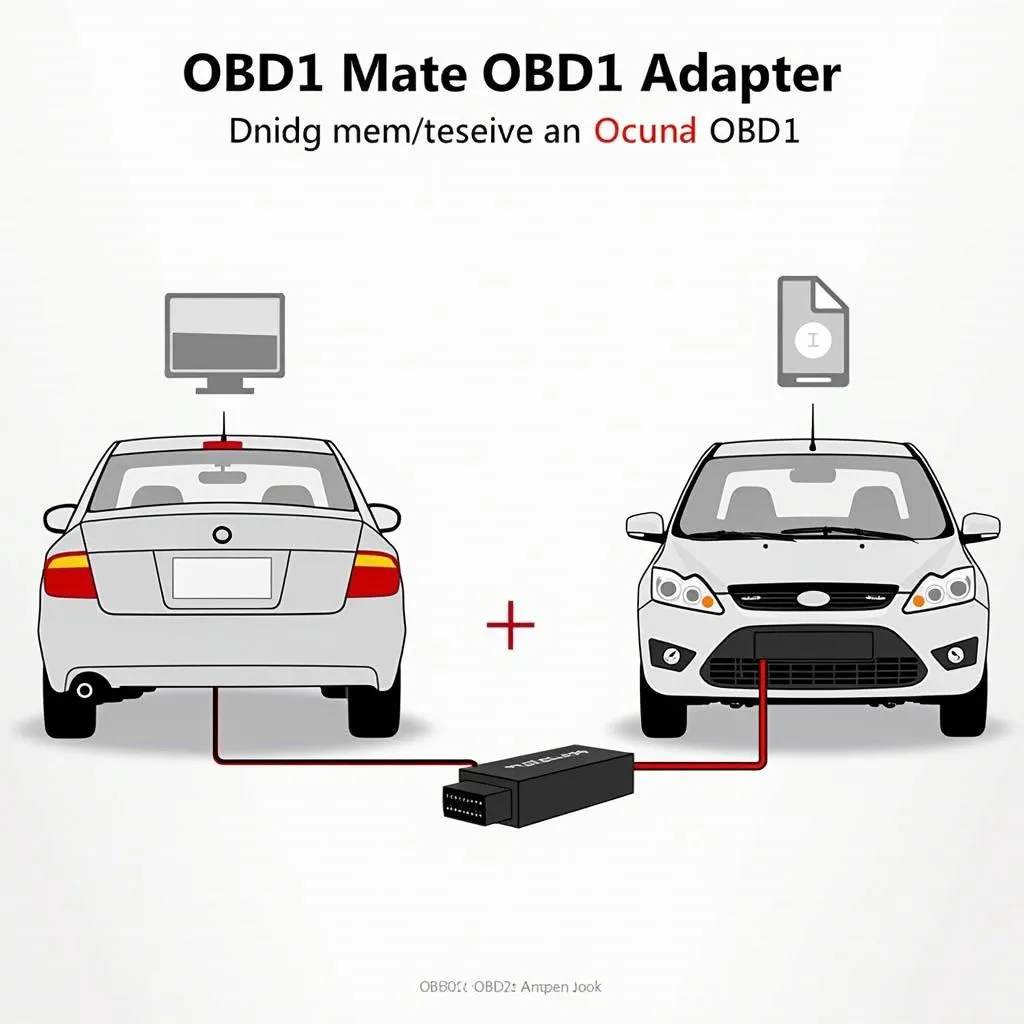 OBD1 to OBD2 Adapter Connection