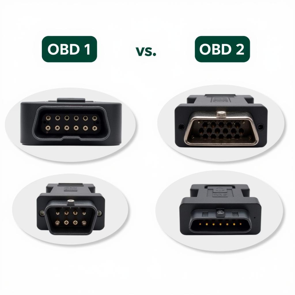 Comparison of OBD1 and OBD2 Connectors