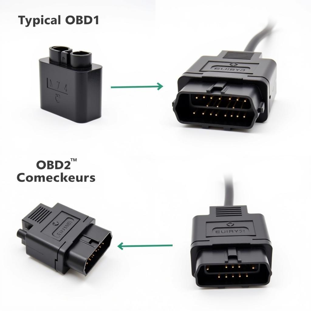 Comparison of OBD1 and OBD2 Connectors