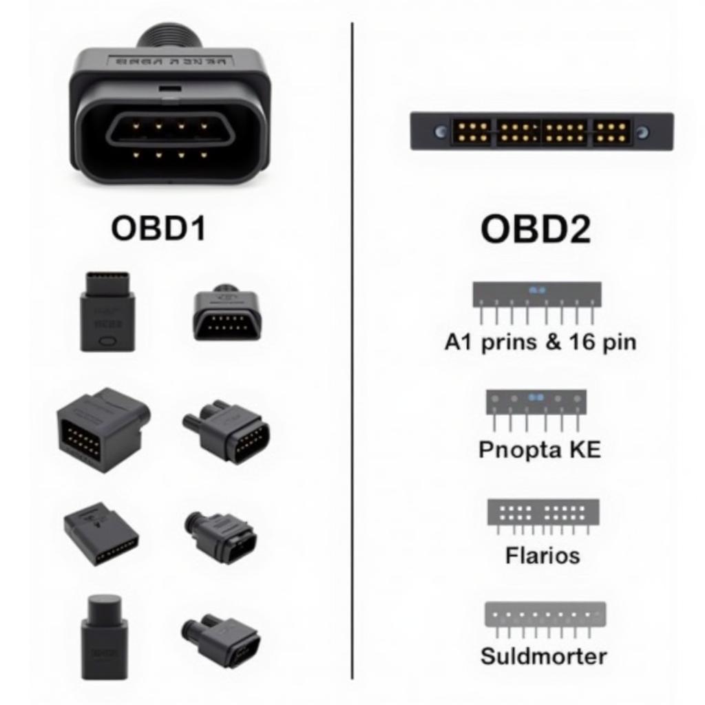 OBD1 vs. OBD2 Connectors