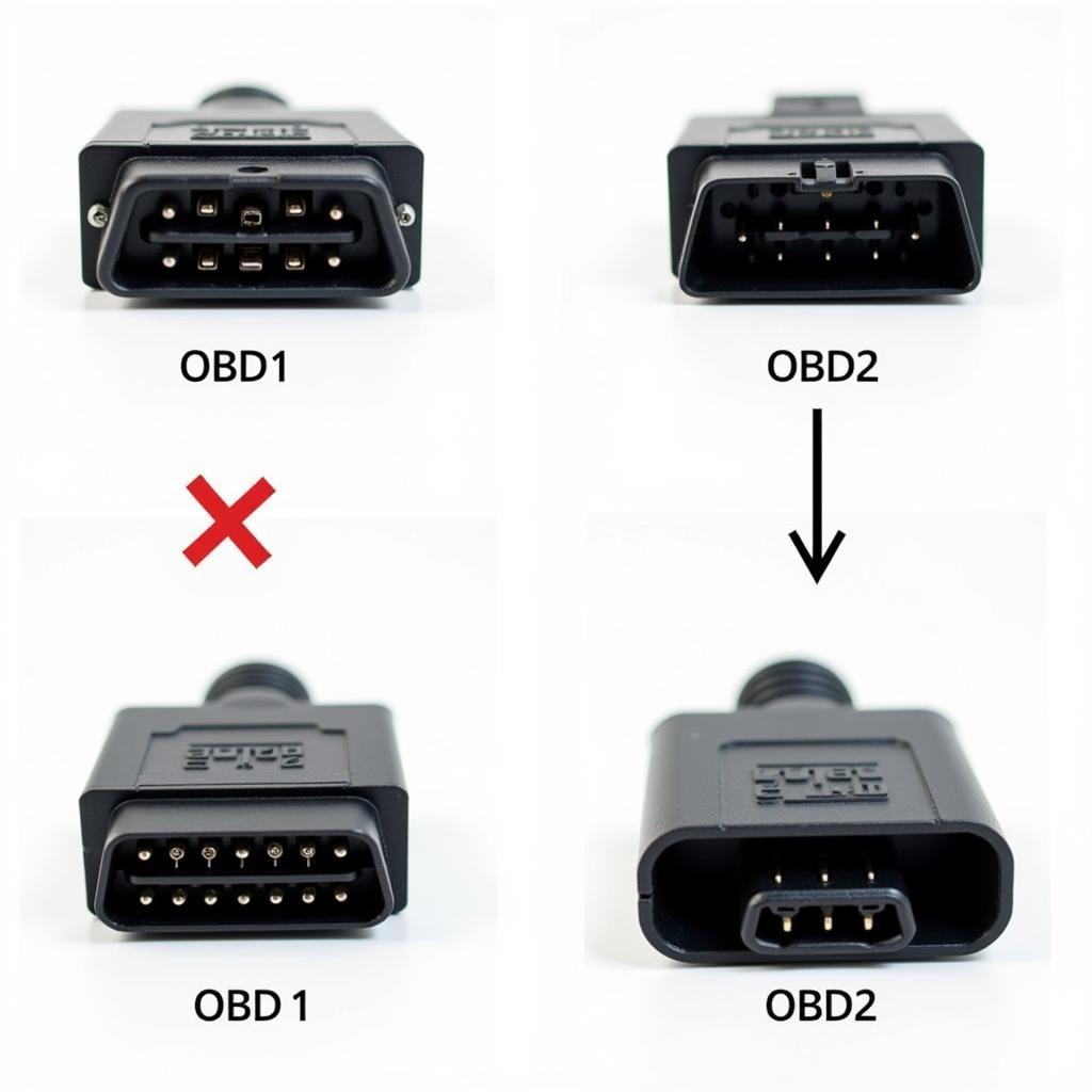 OBD1 vs. OBD2 Connectors