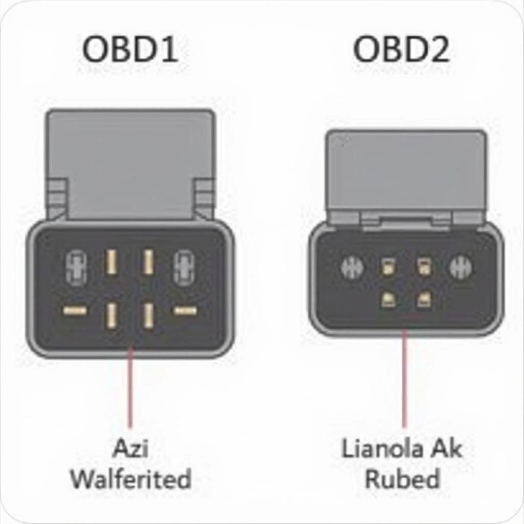 OBD1 vs. OBD2 Connectors