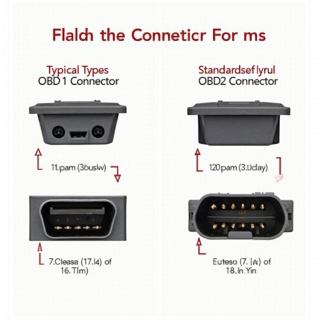 Comparison of OBD1 and OBD2 Connectors