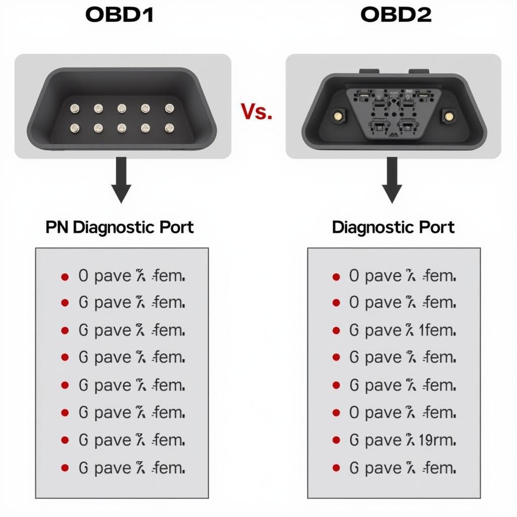 Comparison of OBD1 and OBD2 Diagnostic Ports 