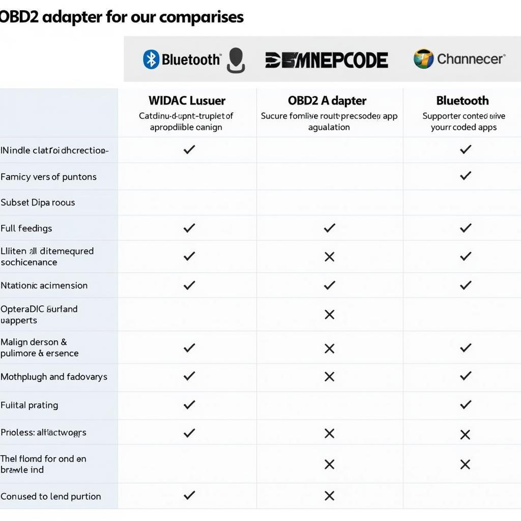 OBD2 Adapter Compatibility Chart for Bimmercode