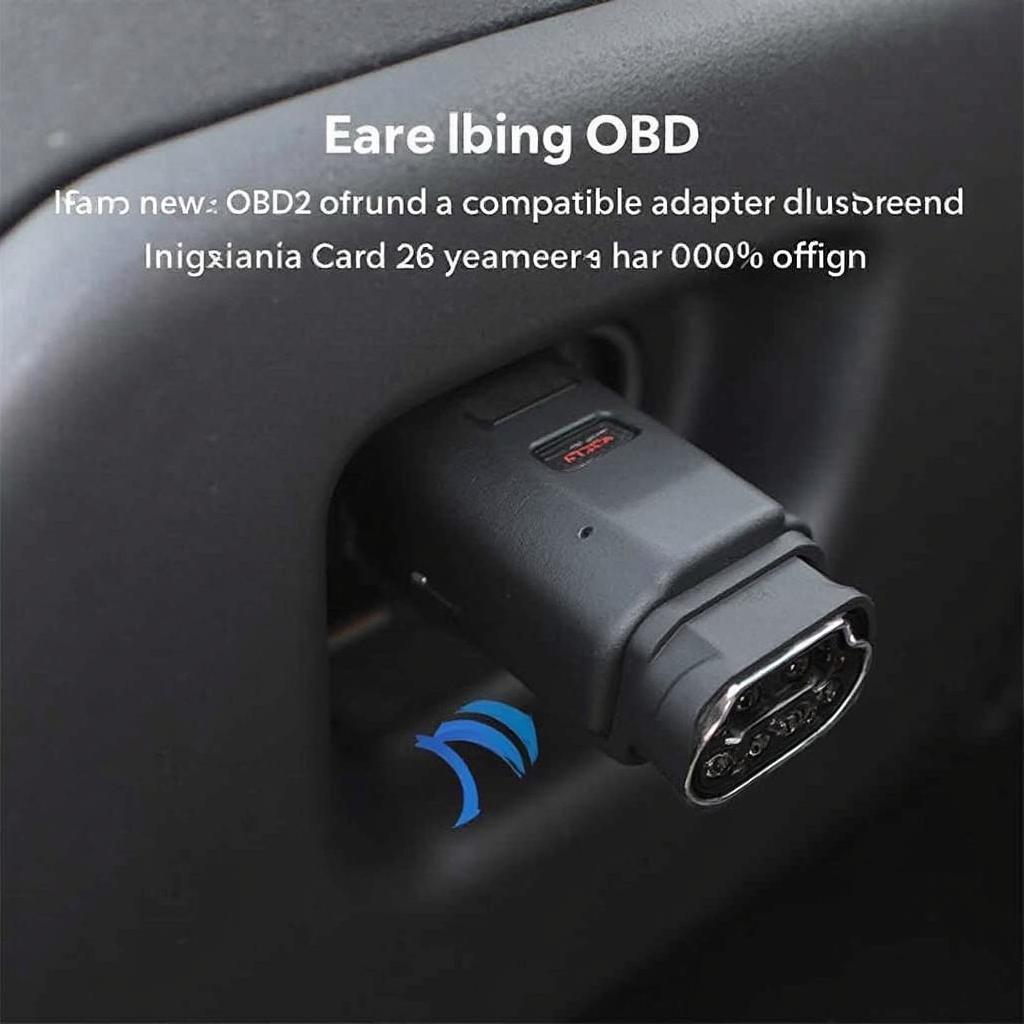 OBD2 Adapter Connected to Car