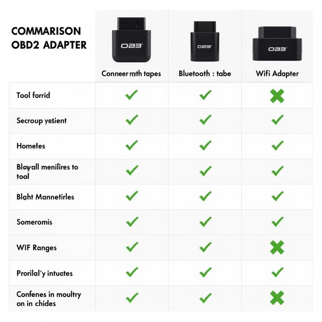 OBD2 Adapter Types Comparison