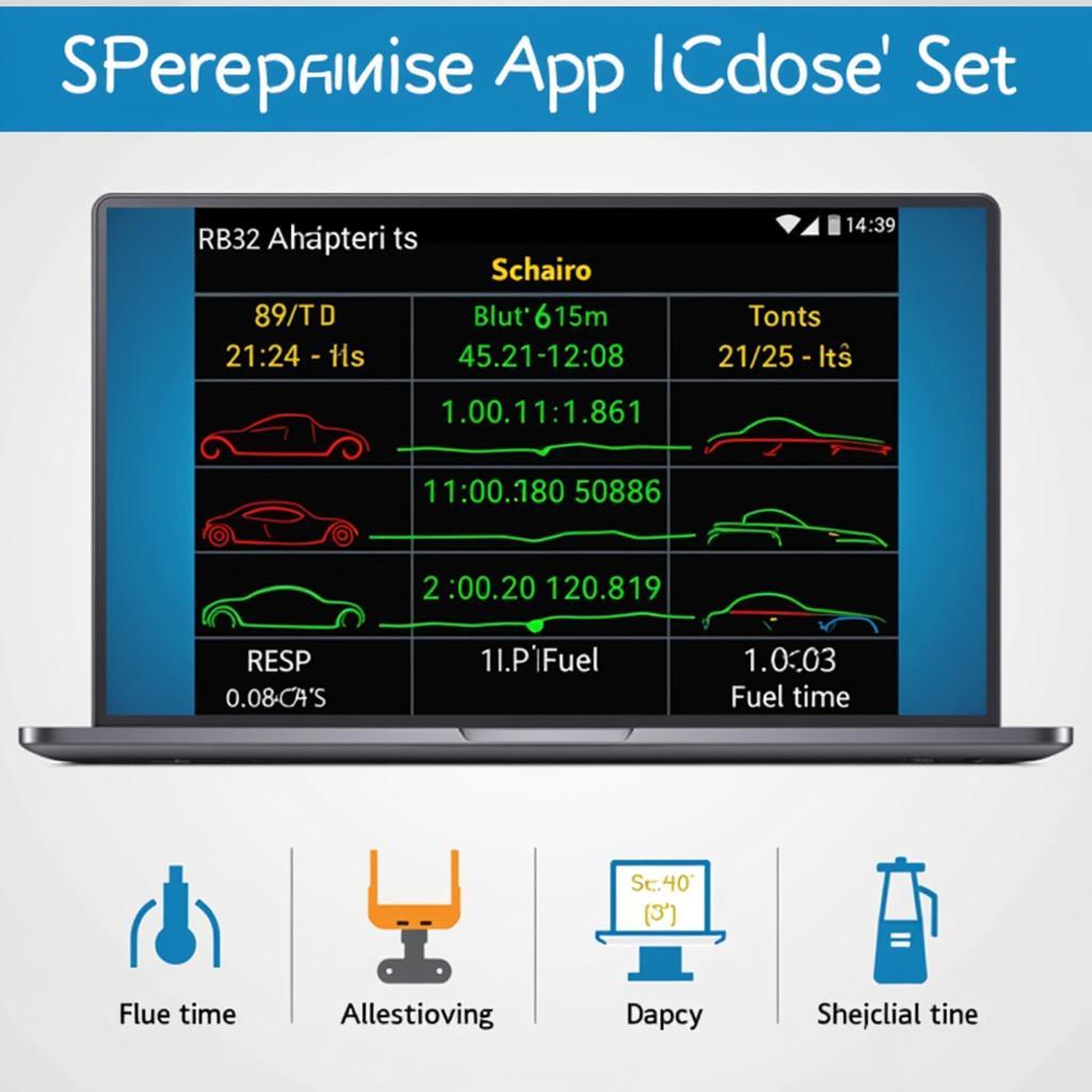 OBD2 Adapter App Interface Showing Car Data