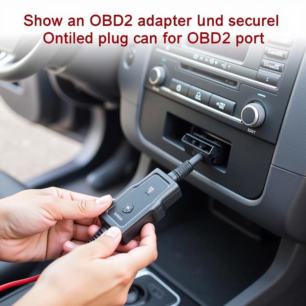 Connecting OBD2 Adapter USB to Car's OBD2 Port