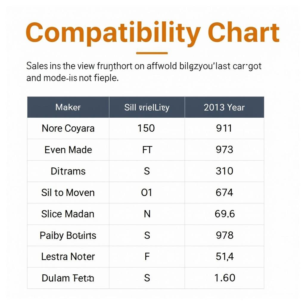 OBD2 App Compatibility Chart