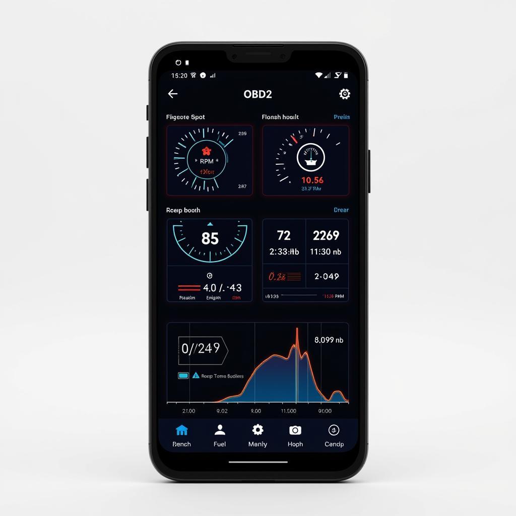 OBD2 App Displaying BMW Diagnostic Data