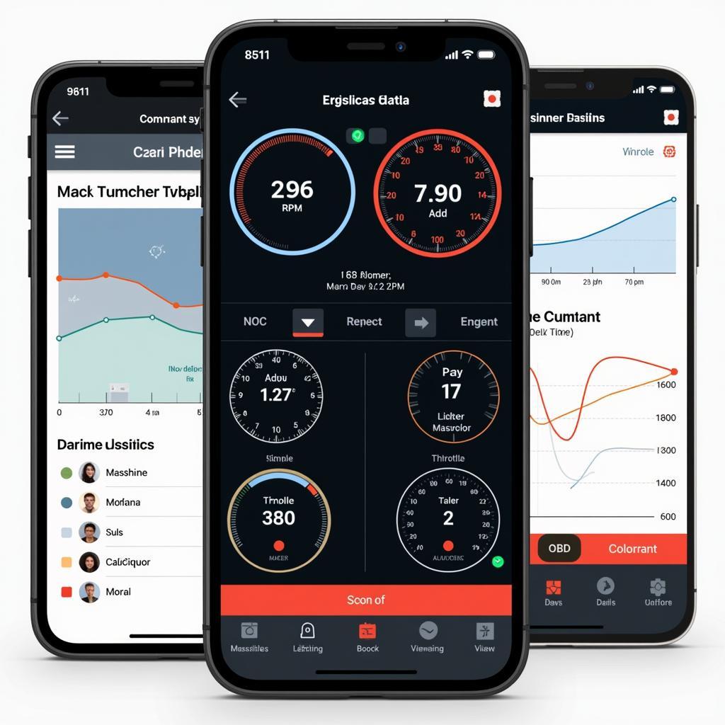 OBD2 App Displaying Car Diagnostics