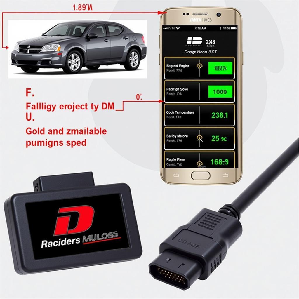 OBD2 App Displaying Neon SXT Data