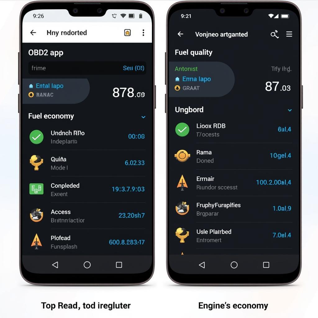 OBD2 App Interface