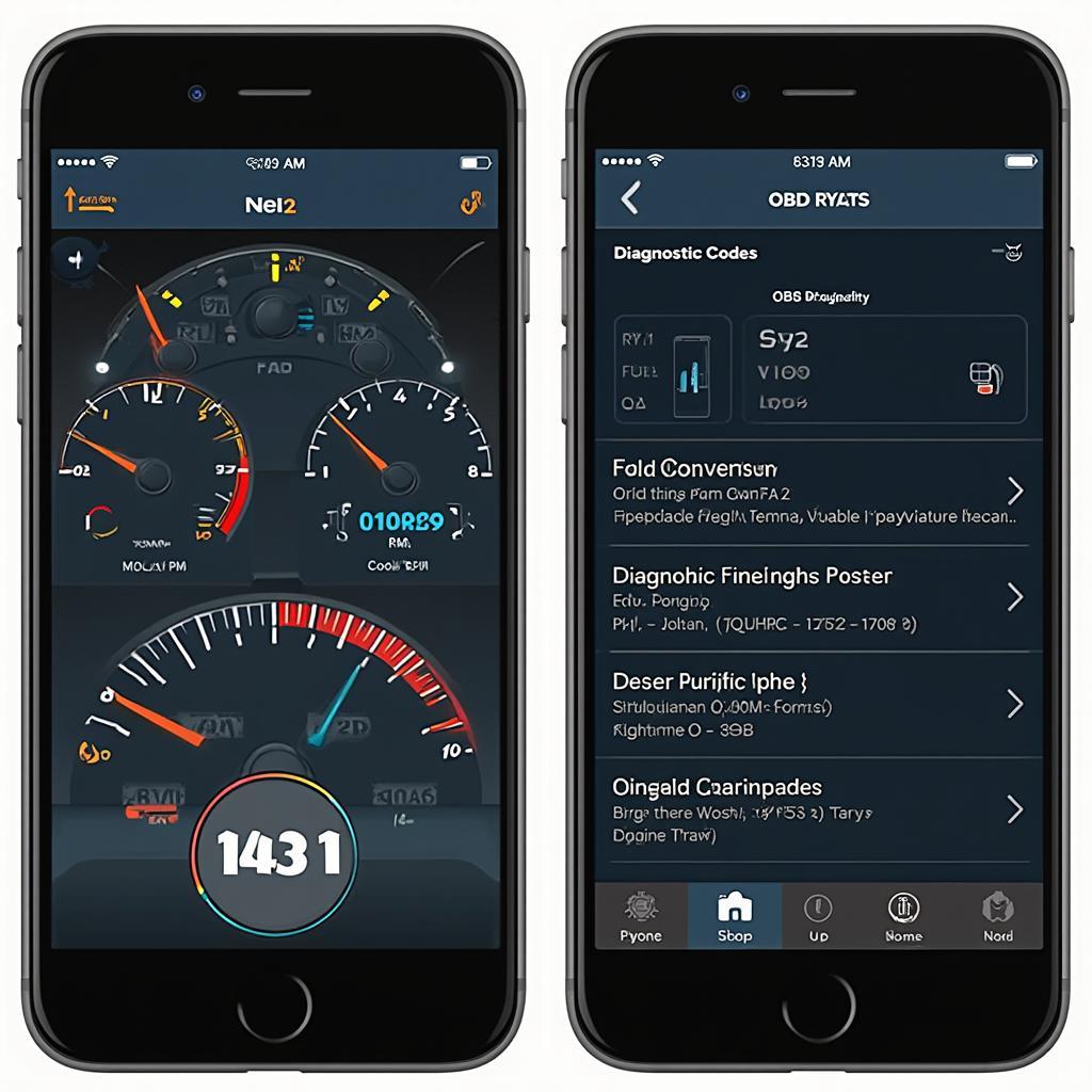 Example OBD2 App Interface