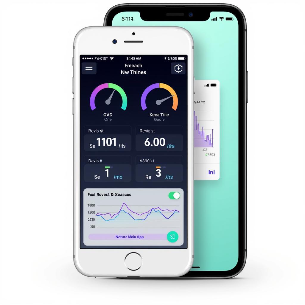 Car Diagnostic App Dashboard on iPhone