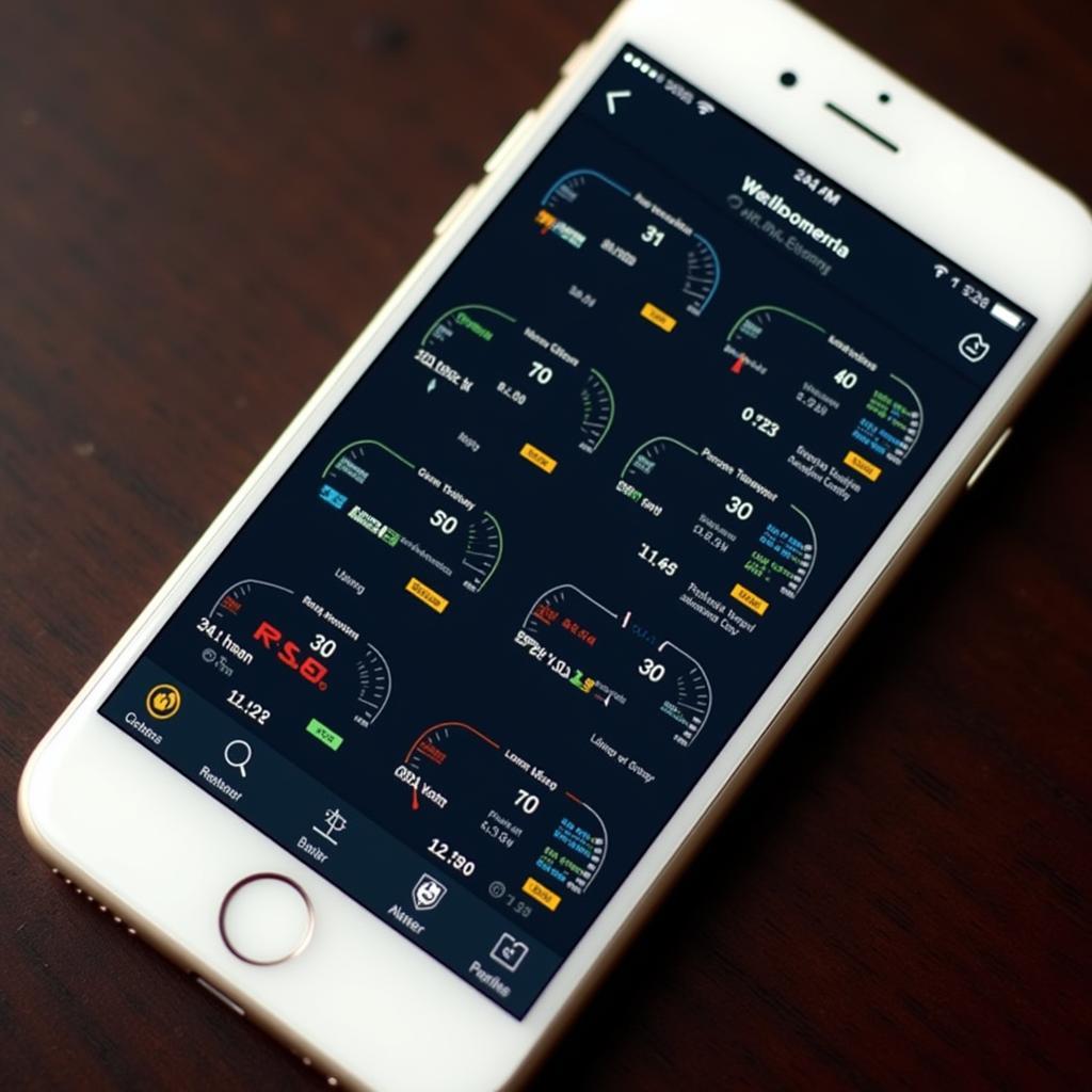 iPhone OBD2 App Dashboard