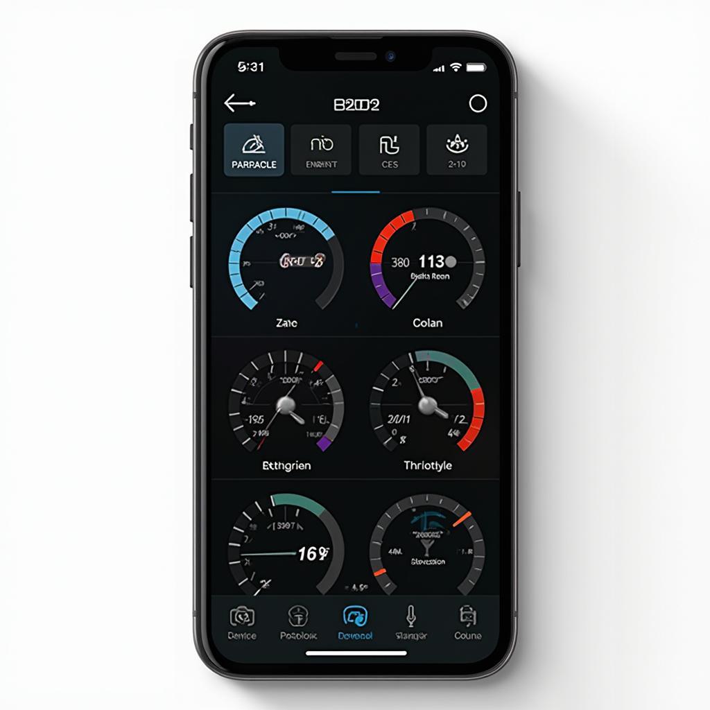 OBD2 App Live Data Display