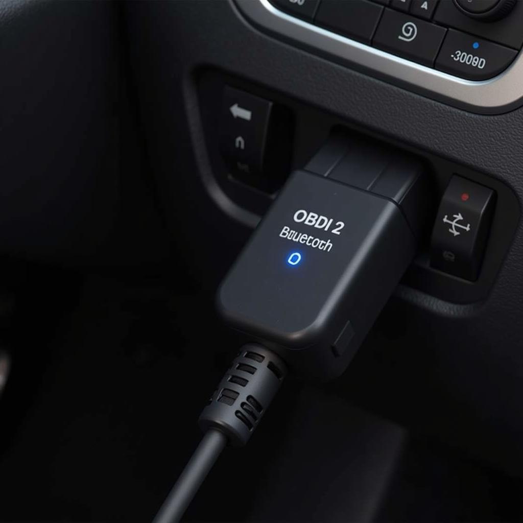 OBD2 Bluetooth Adapter Connected