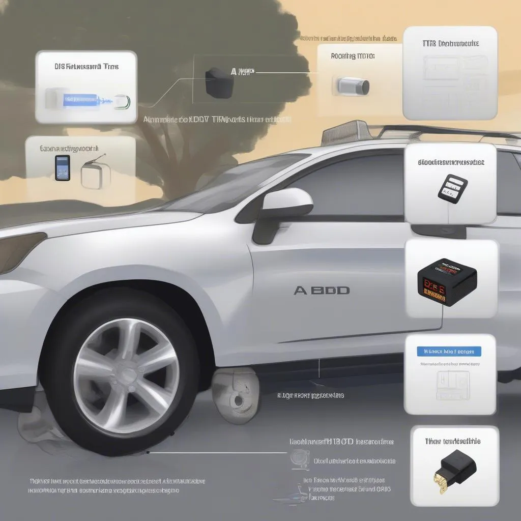 OBD2 Bluetooth TPMS System Diagram