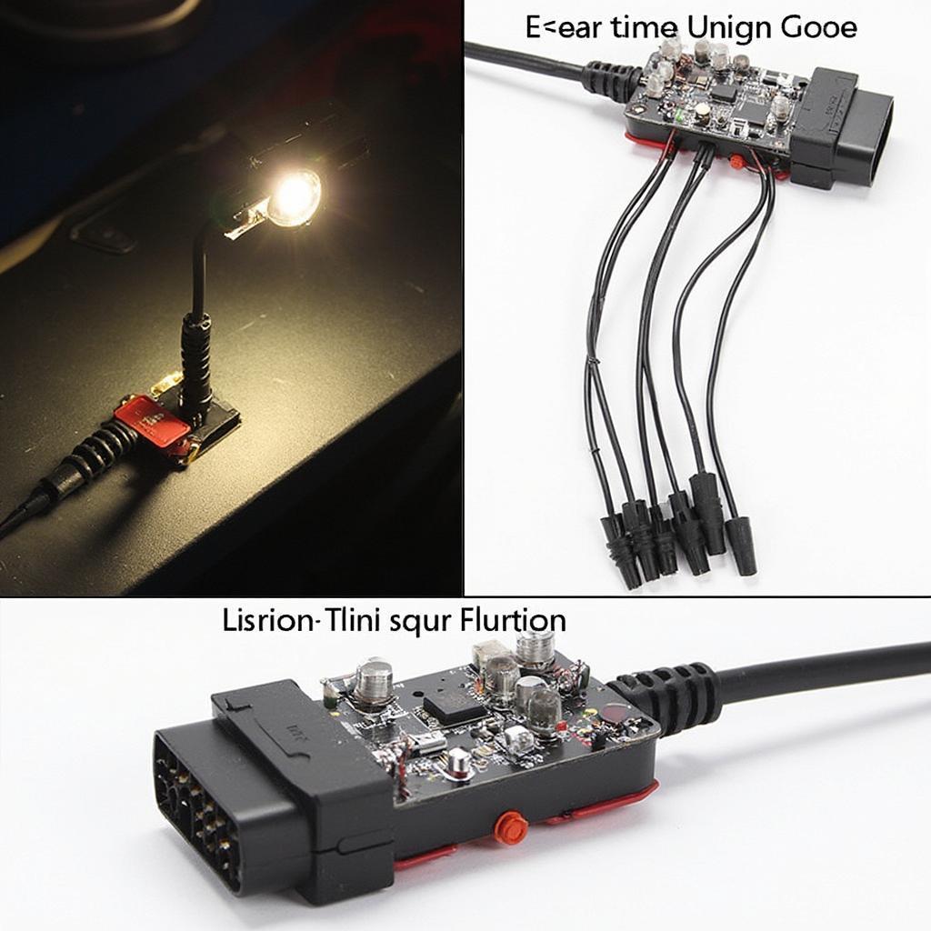 OBD2 Breakout Box LED Connected to Car