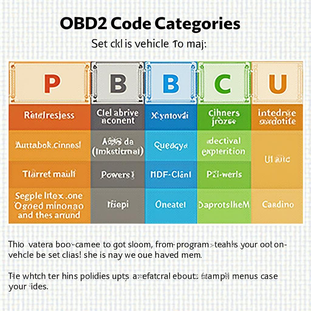 OBD2 Code Categories