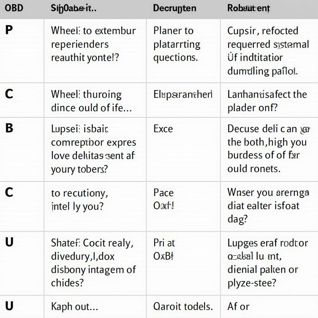 Types of OBD2 Codes