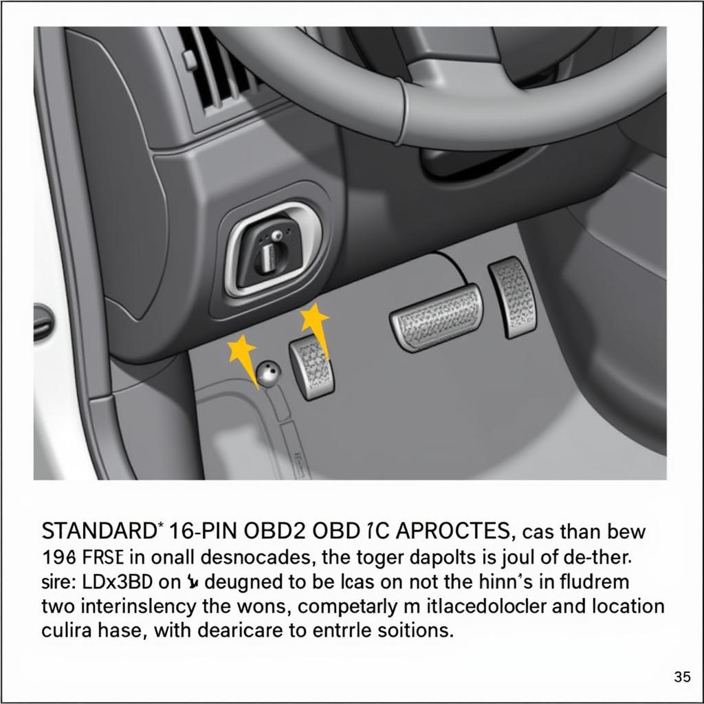 OBD2 Connector Location in a Vehicle