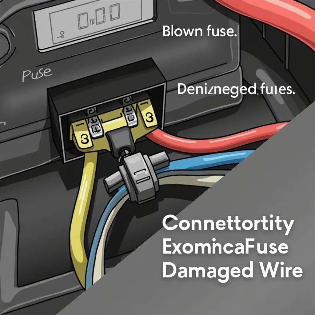 Troubleshooting common OBD2 connector issues like blown fuse and wiring problems