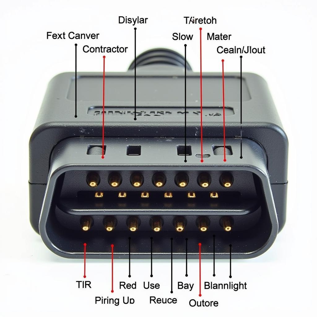 OBD2 Connector Close-up