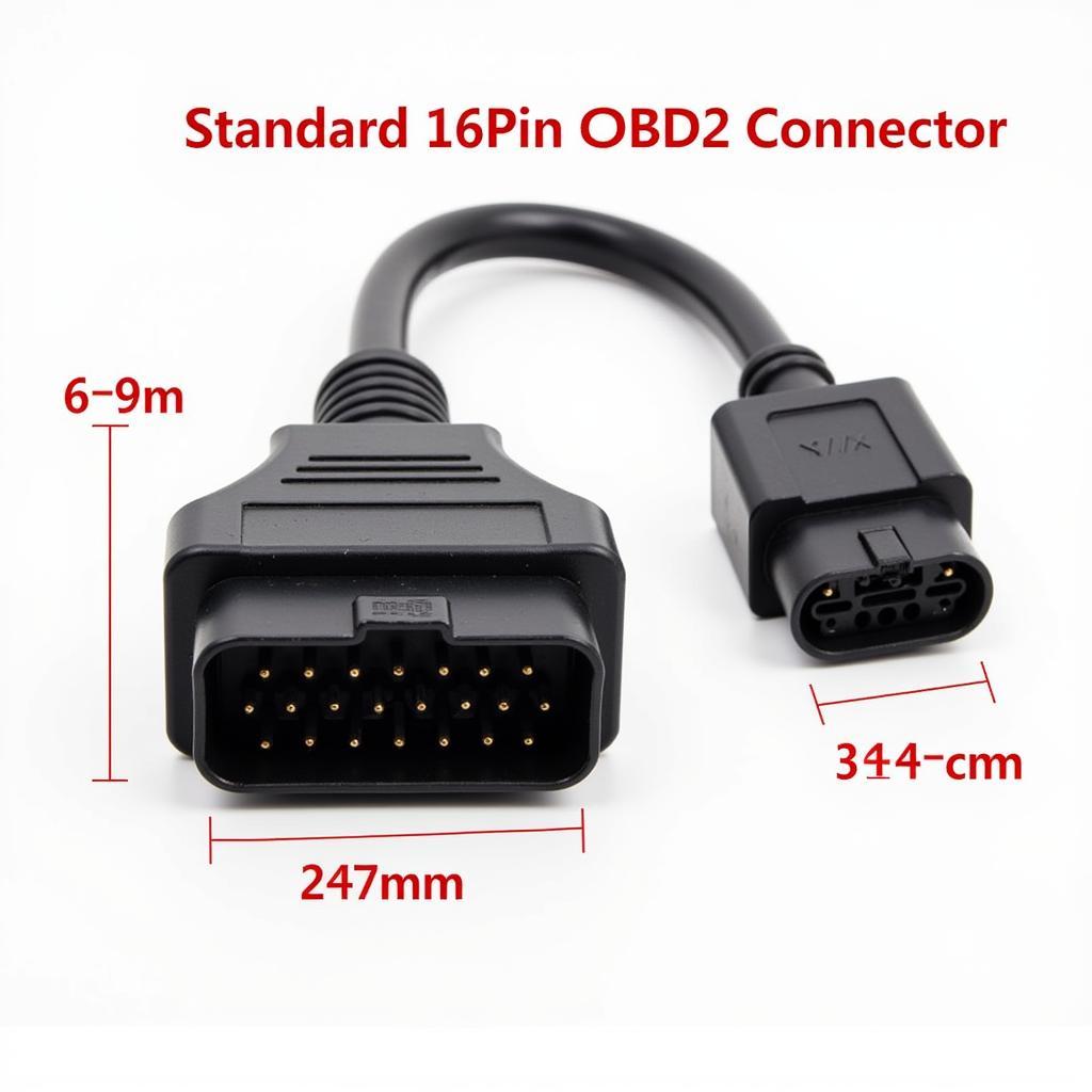 OBD2 Connector Dimensions