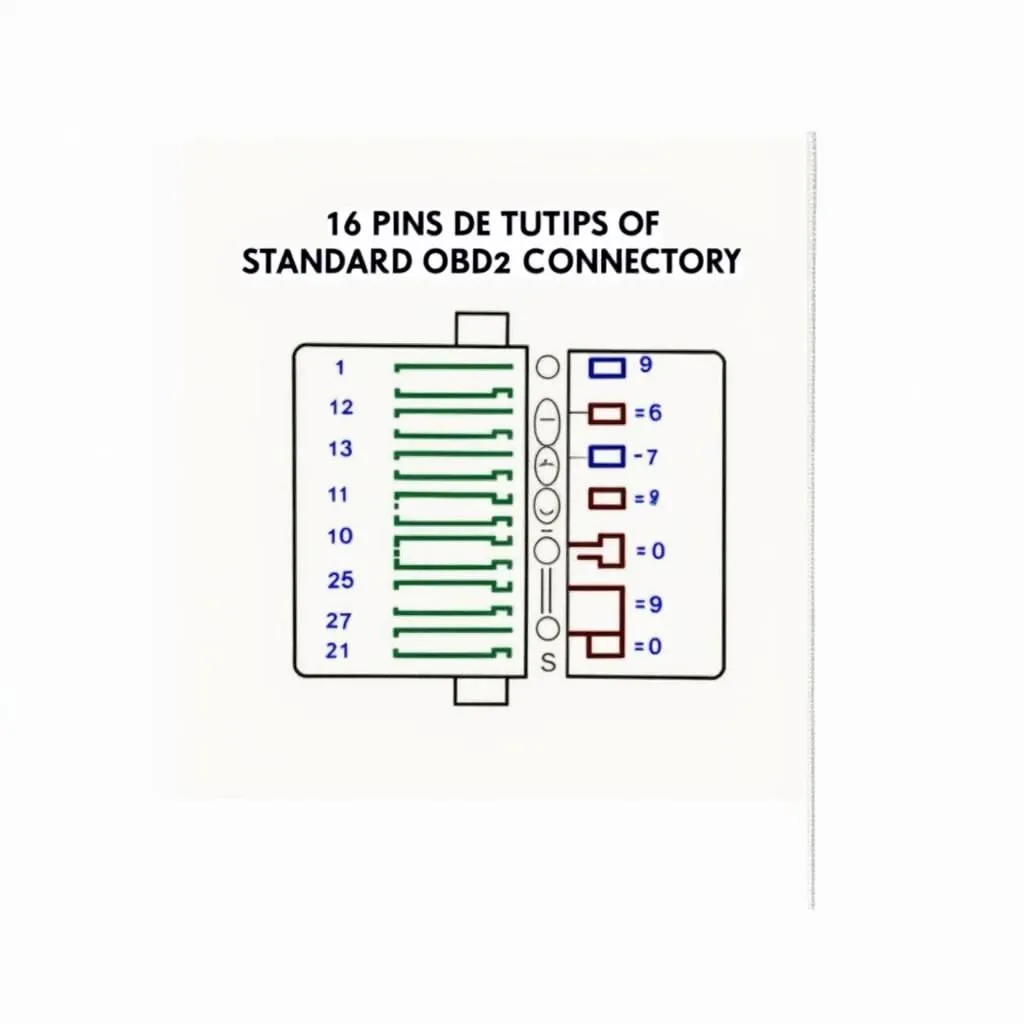 OBD2 connector pinout diagram