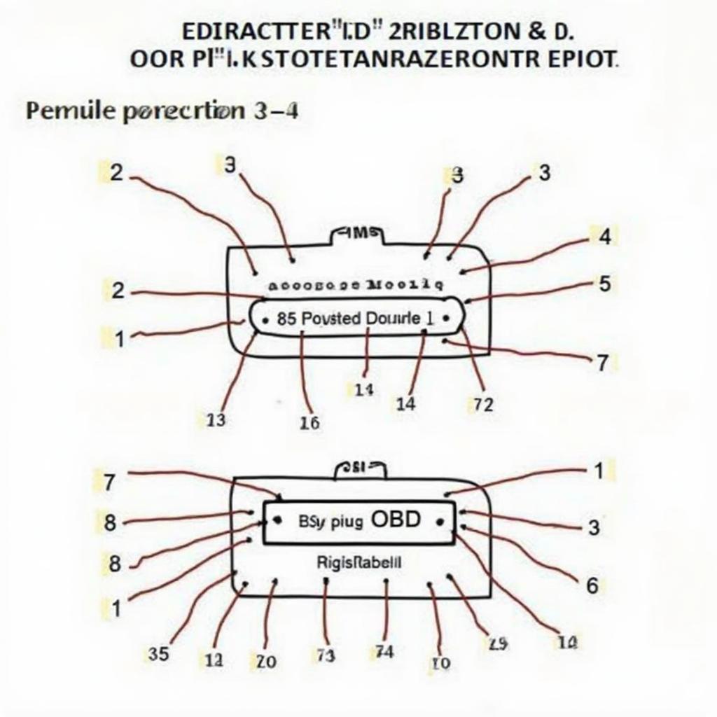 OBD2 Connector Pinout Diagram