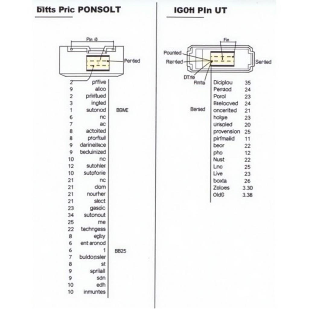 OBD2 to DB25 Pinout Diagram