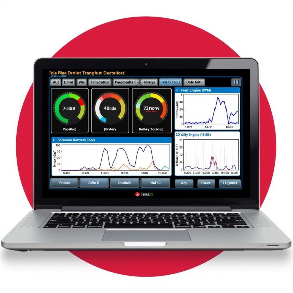 OBD2 Diagnostic Software Interface on a Laptop