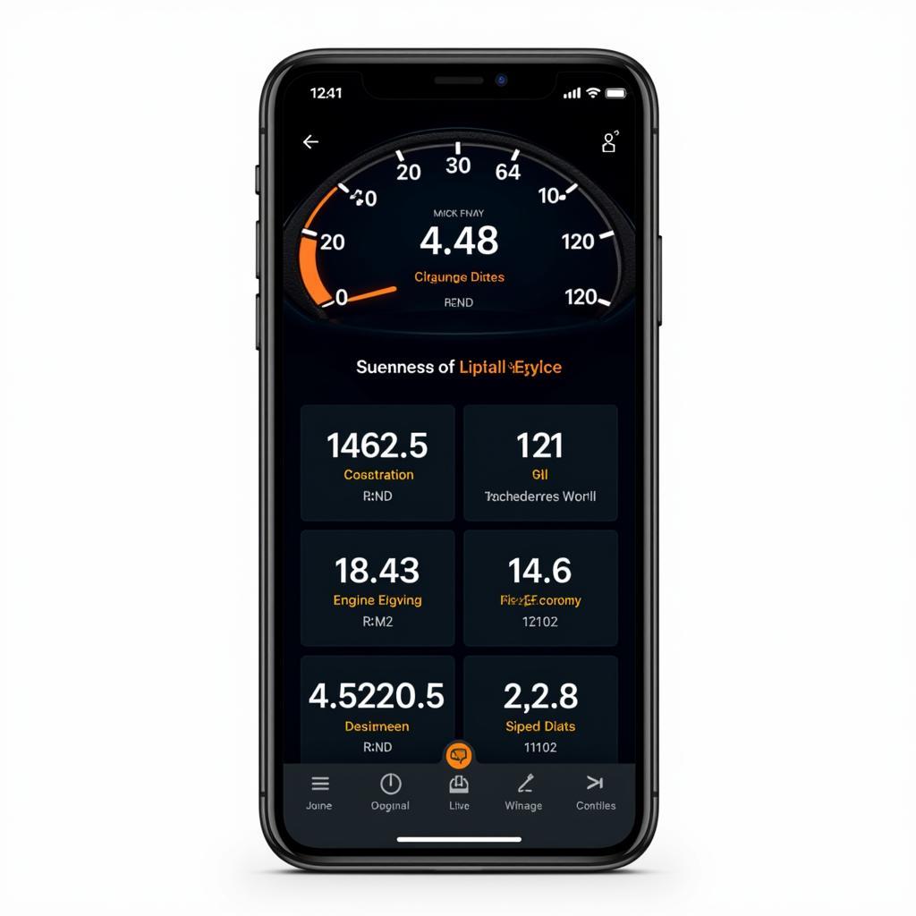 OBD2 Digital Dash App Interface