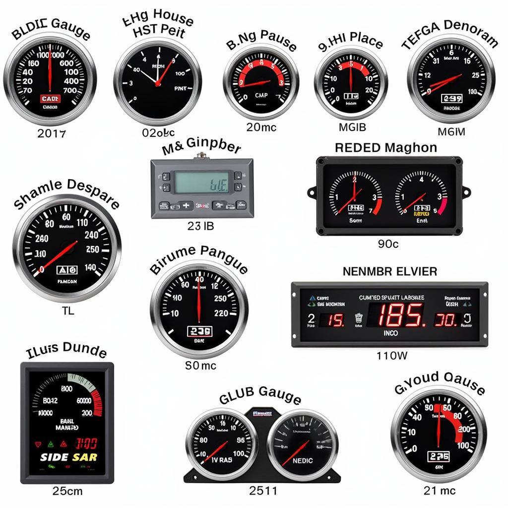 Types of OBD2 Digital Display Gauges