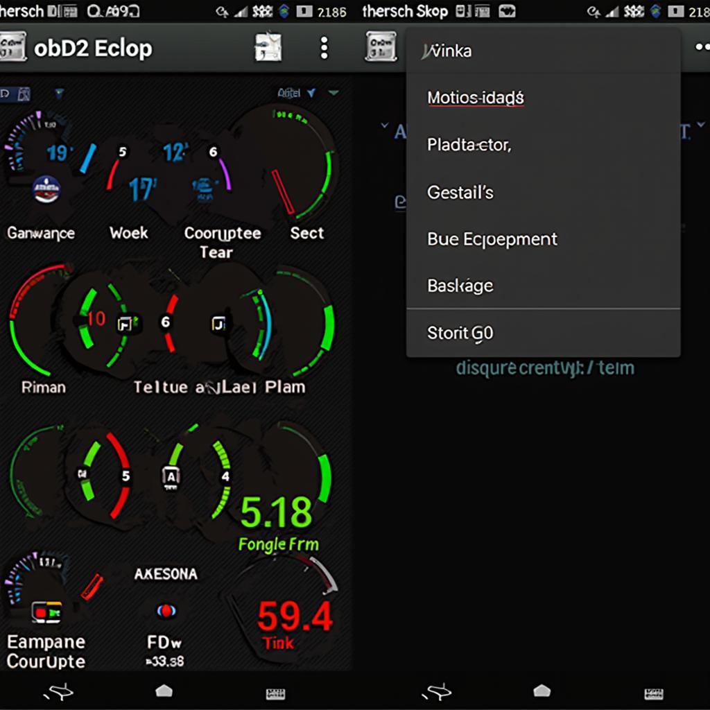 OBD2 Emulator Android App Interface