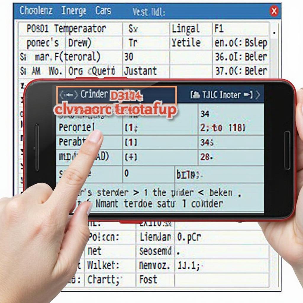 OBD2 EOBD Code Reader App Interface