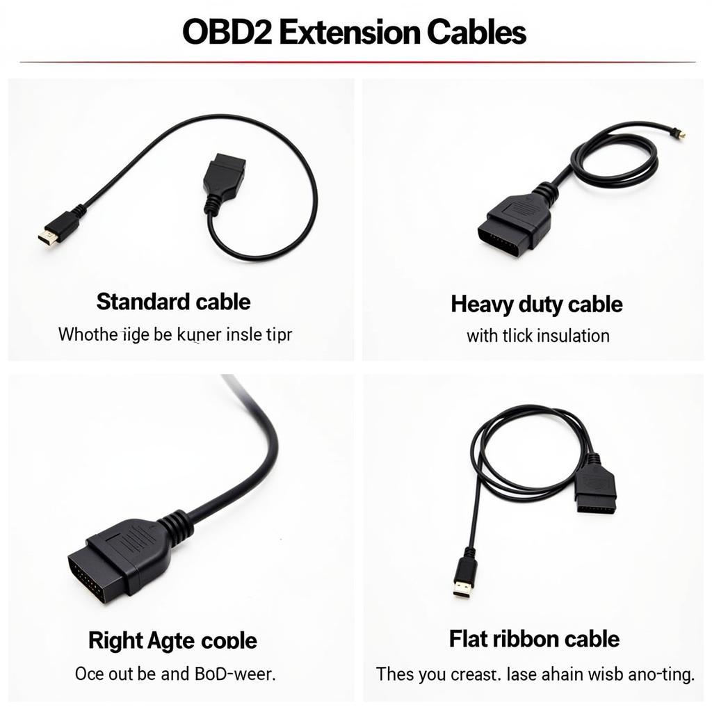 Different Types of OBD2 Extension Cables