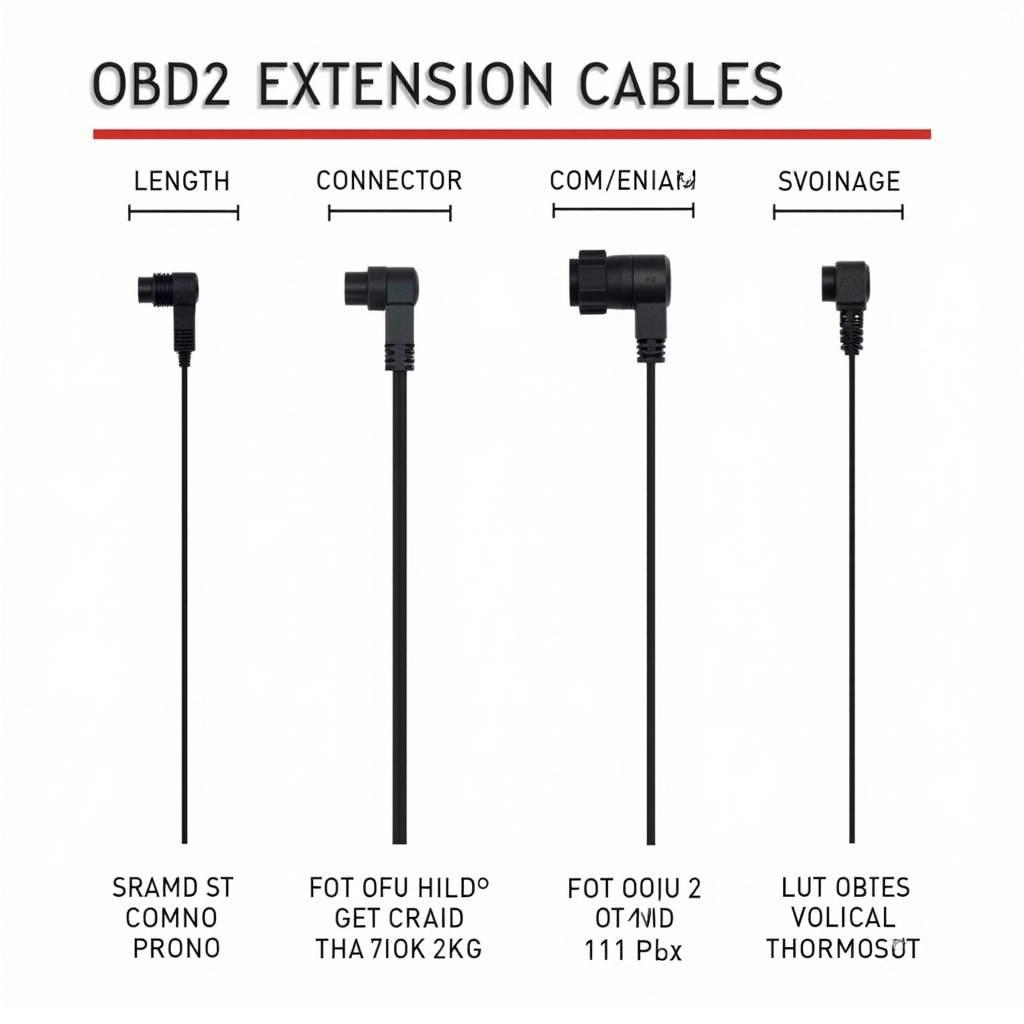 Different Types of OBD2 Extension Cables