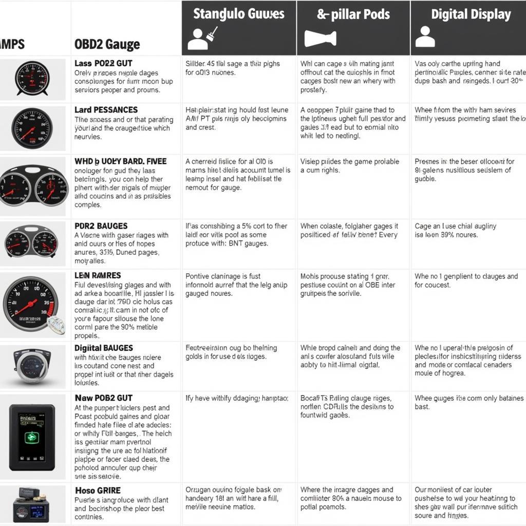 Different Types of OBD2 Gauges for Ram 2500