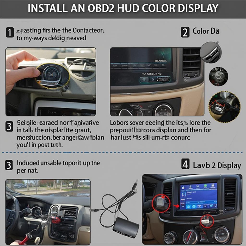 OBD2 HUD Color Installation Steps