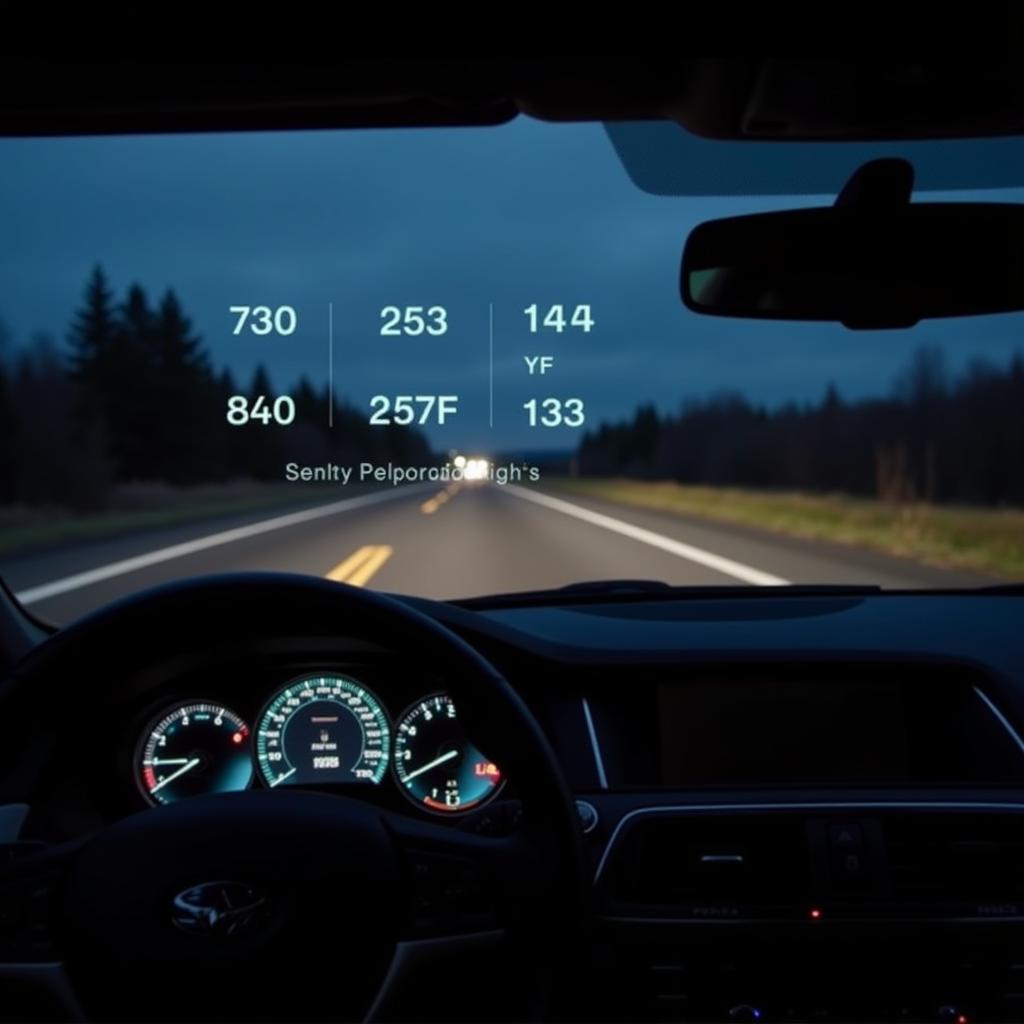 OBD2 HUD Enhancing Nighttime Visibility