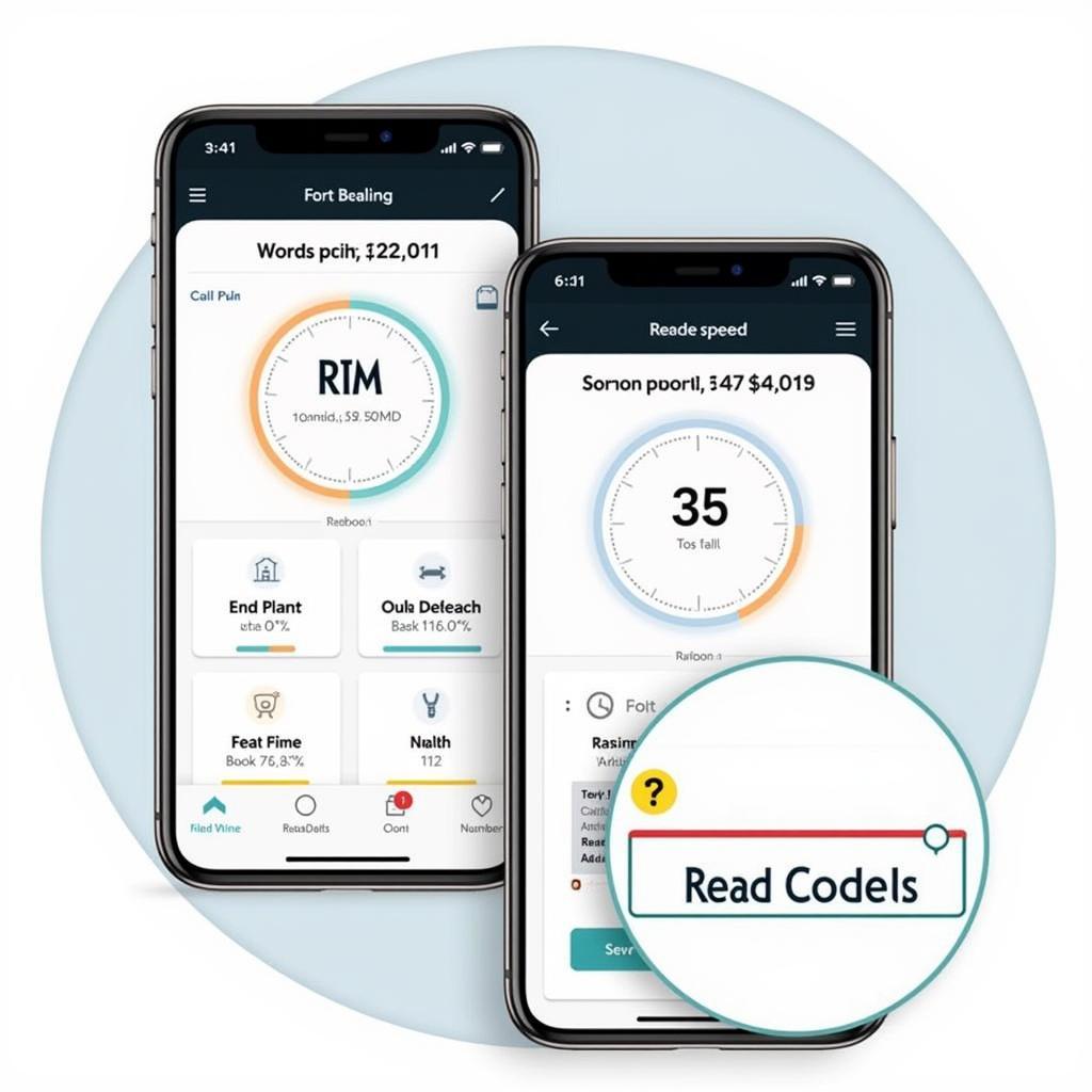 OBD2 App Interface on iPhone