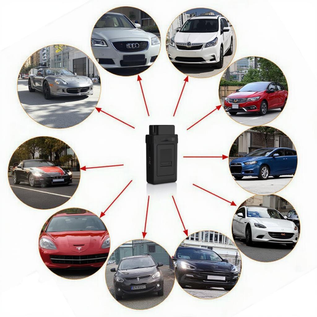 OBD2 Key Adapter Bluetooth Compatible with Different Car Models