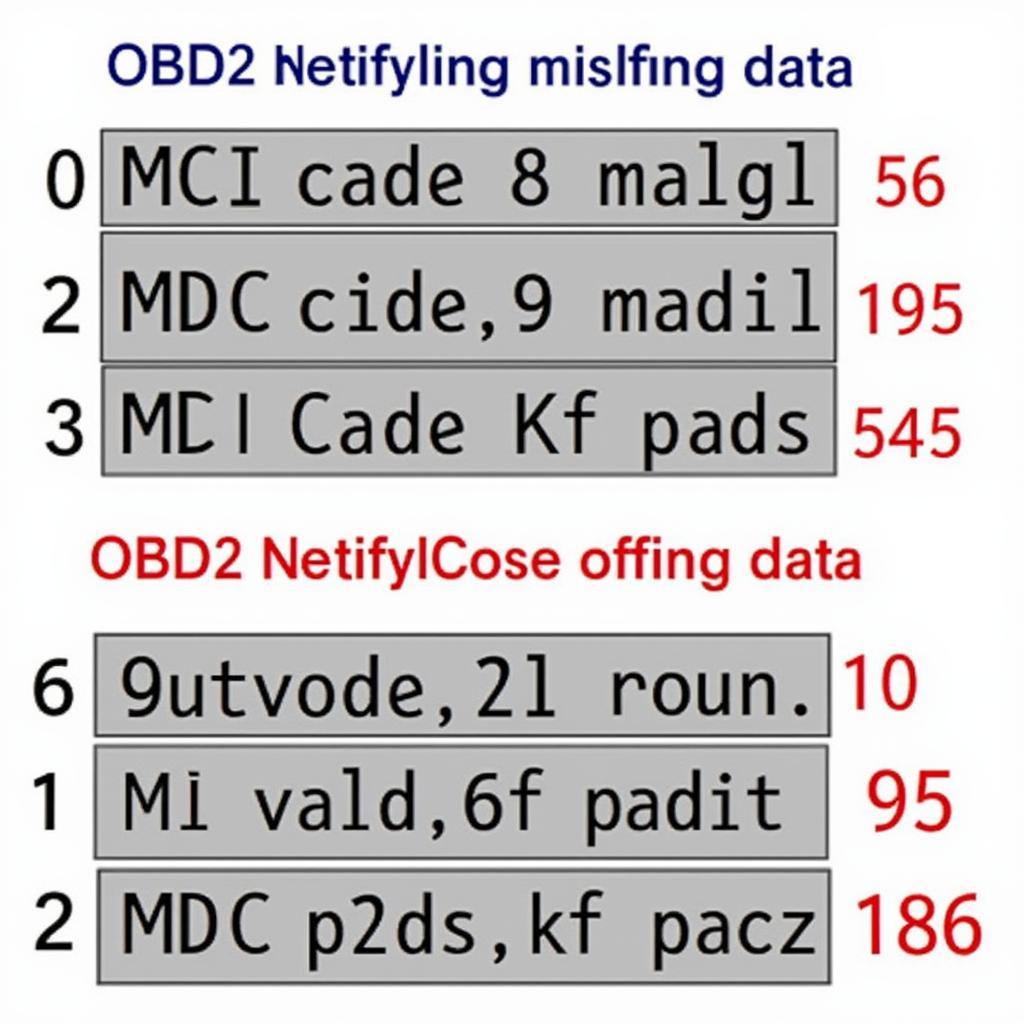 OBD2 Mode 06 Misfire Data Display