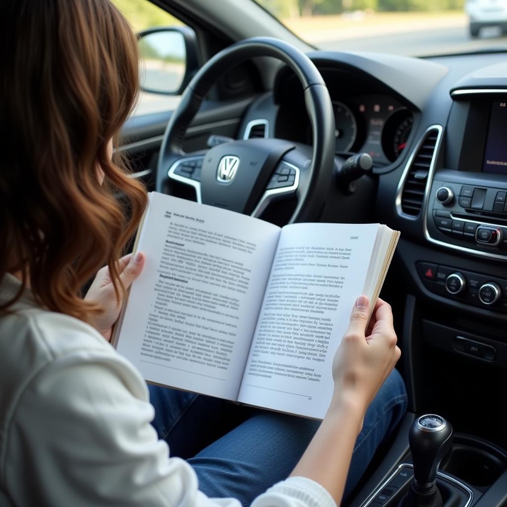 Consulting a Vehicle's Manual